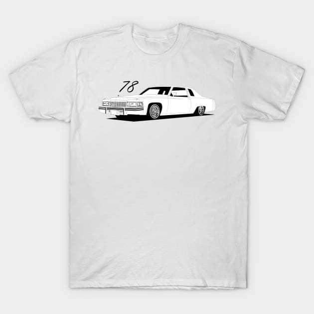 78 Cadillac T-Shirt by ThornyroseShop